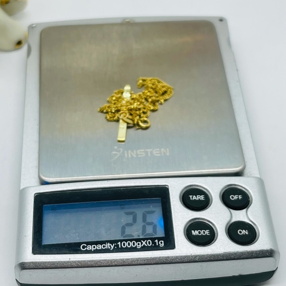 🌟18k Real Gold Bar Pendant Necklaces - Picture 5 of 5